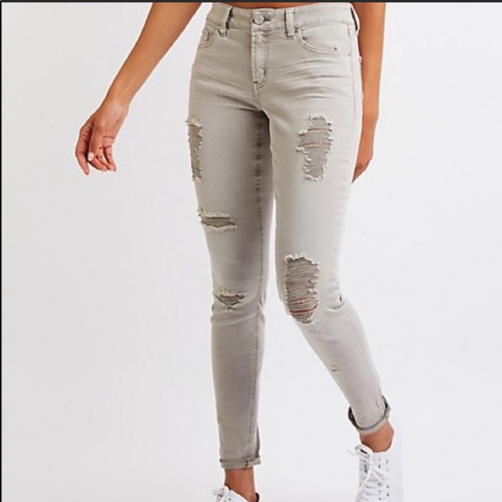 Refuge Grey Skinny Jeans